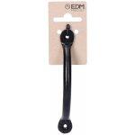 Edm - poign�e de meuble 125mm ? acier noir ? design robuste ?