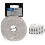 Edm - sangle compacte volet roulant 6mts - largeur 18 mm - blanc - noir.