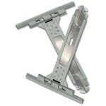 Edm - sangles de fixation pr18 pour stores, 15 x 10, 5 x 1 cm, grises (2 units)