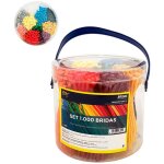 Edm - set de 1000 colliers de serrage plastique en couleurs assortis nylon de haute qualit