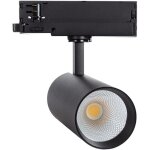 Spot led sur rail triphasé 40w carlo cct noir (4000k - 5000k - 6000k) sélectionnable Spot led sur rail triphasé 40w carlo cct noir (4000k - 5000k - 6000k) sélectionnable