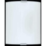 Eglo - applique grafik en verre satin� blanc 100w attacco e27 84028