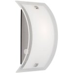 Eglo - brilliant lampe elysee applique murale acier inoxydable / blanc 1x c35, e14, 40w, adapt aux lampes ...