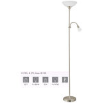 Eglo - lampadaire - liseuse up1 nickel