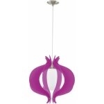Eglo - suspension suspension plafonnier e27 boule de verre 92948 violet