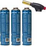 Pack segofire piezo torche + 3 bouteilles multigas 300