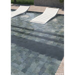Eiffel art construction - carrelage extrieur piscine carr bleu mate 15x15 cm spa&pools indigo mat (vendu ...