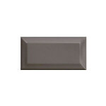 Eiffel art construction - carrelage mur relief m�tro parisien uni gris brillant 7, 5x15 cm metro dark ...