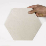 Eiffel art construction - carrelage sol / mur hexagonal effet b�ton gris rift hexagono crema (vendu par ...