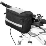 Sacoche de guidon de vlo avec poche avant isole sacoche de guidon vtt sac isotherme avec panier et ...