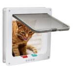 Swanew chatière porte pour chat flap porte pour chien porte pour animaux de compagnie 4 voies m Swanew chatière porte pour chat flap porte pour chien porte pour animaux de compagnie 4 voies m