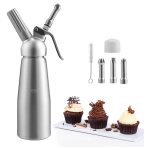 Einfeben - distributeur de crème whipper siphon à chantilly professionnel aluminium 500ml en acier inoxydable ... Einfeben - distributeur de crème whipper siphon à chantilly professionnel aluminium 500ml en acier inoxydable ...