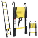 Einfeben echelle tlescopique 3, 2m avec crochet escabeau  coulisse stabil aluminium jusqu' 150kg