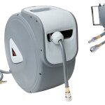 Einfeben - enrouleur de tuyau 30m raccord dvidoir mural enrouleur 1 / 4' automatique tuyau support enrouleur ...