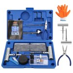 Einfeben kit réparation pneu 73pcs, kit de réparation pneu bleu, pour voitures, moto, tracteur, jeep, ... Einfeben kit réparation pneu 73pcs, kit de réparation pneu bleu, pour voitures, moto, tracteur, jeep, ...