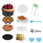 Einfeben - set d'accessoires pour friteuse à air chaud friteuse à air chaud 12 pièces moule à pâtisserie ... Einfeben - set d'accessoires pour friteuse à air chaud friteuse à air chaud 12 pièces moule à pâtisserie ...