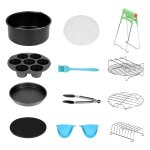Einfeben - set d'accessoires pour friteuse à air chaud friteuse à air chaud 12 pièces moule à pâtisserie ... Einfeben - set d'accessoires pour friteuse à air chaud friteuse à air chaud 12 pièces moule à pâtisserie ...