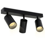 Spot de plafond blanc chaud pivotante tournante 4w idal pour le salon, salon, couloir trois, gu10, 3 ...