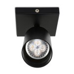 Einfeben spot de plafond plafonnier led tournante pivotante gu10 mtal lustre plafond noir lampe  1 ...