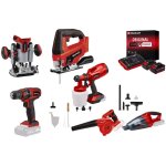 Einhell - kit atelier sans fil ? 6 outils power x - change + 2 batteries 4. 0ah + chargeur
