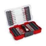 Einhell set m - case coffret de 33 embouts de vissage (embouts de 50 mm en acier s2, porte - embouts ...