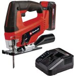 Einhell - scie sauteuse sans fil tc - js 18 / 70 li kit (18 v, profondeur de coupe 70 mm, adaptateur ...