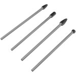 Ej. life - 4 pi�ces 6mm tige carbure c�ment� fraise rotative longue 6mm limes rotatives double coupe ...