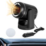 Chauffage soufflant pour voiture 24v 260w, chauffage d'appoint 2 en 1, dsembueur avec tapis antidrapant, ...