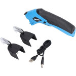 Ciseaux �lectriques coupeur sans fil ciseaux universels avec 2 lames tranchantes couper carton cuir tapis ...