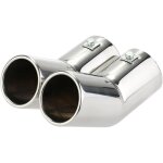 Embout d'chappement double tube en acier inoxydable pour vw golf 4 bora jetta(98 - 04) - ej. life