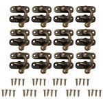 Ej. life - fermoirs pour placards 12pcs verrous r�tro d�coratifs cabinet bo�te � bijoux cales verrou ...