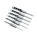 Ej. life - jeu de 6 bdanes forets  trou carr, bdanes creux en acier outils de menuiserie set (6, ...