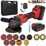 Ej. life - meuleuse d'angle sans fil, meuleuse d'angle 21v avec 2 batteries 4. 0ah, 9000rpm moteur brushless, ...