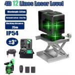 Ej. life - niveau laser 360�x 3, autonivelant niveau laser vert chantier � ligne crois�e verticale et ...