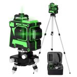 Ej. life - niveau laser vert autonivelant 3x360�, rotatif 3d 12 lignes autonivellement niveau laser , ...