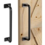 Ej. life - poigne de porte rtro pour quincaillerie de meubles de porte de grange coulissante 1pc, poigne ...