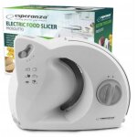 Ekm017w trancheuse �lectrique acier inoxydable, blanc plastique, acier inoxydable 150 w - esperanza