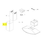 Electrolux - cheminee inferieur inox h. 544 rep 56 pour hotte . . .