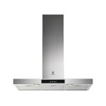 Electrolux - hotte dcorative murale aspirante inox largeur 90cm dbit d'air 600 m3 / h