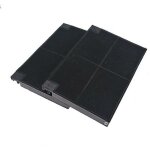 Lot 2 filtres charbons roblin 5403002 225x155x20 mm (5403002, eff55) hotte aeg, ariston hotpoint, brandt, ...