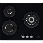 Electrolux - table de cuisson gaz 56cm 3 feux noir egt6633nok