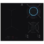 Electrolux - table de cuisson mixte induction 4 feux 60cm 4500w noir kdi640713k