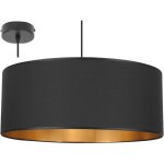 �l�gante lampe suspendu centre dor� abat - jour 50 cm