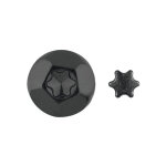 Element anti - intrusion torx t40 acier zingu� noir - 1 pi�ce