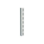 Element system - cr�maill�re double en acier - entraxe 32 mm - d�cor : gris aluminium - longueur : 950 ...