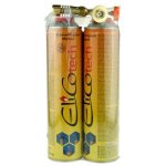 Elico rk - 5003 chalumeau � gaz avec 2 cartouches de gaz 600g, haute puissance pour le soudage, la cuisine ...