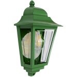 Elstead deco lane lanterne murale demi - ext�rieure 1 lumi�re verte ip44
