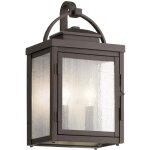 Elstead kichler carlson lanterne murale d'extrieur en bronze huil, ip44