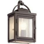 Elstead kichler carlson lanterne murale d'extrieur en bronze huil, ip44