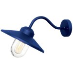 Elstead klampenborg lanterne murale extrieure 1 lumire bleu marine ip44
